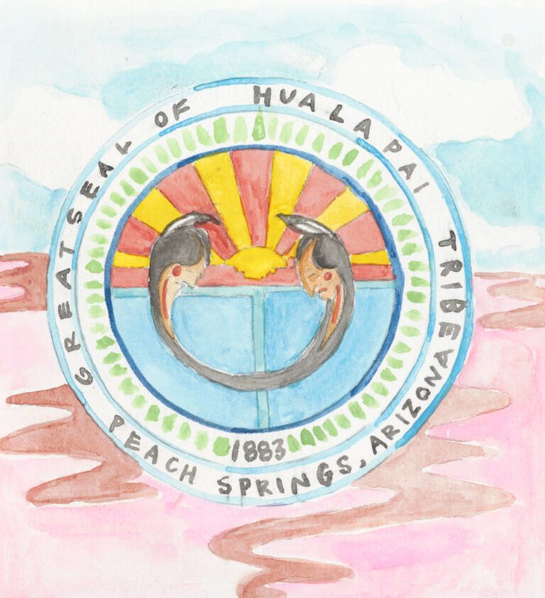 watercolor Hualapai Tribe emblem