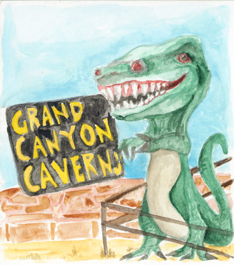 water color painting of dianasour