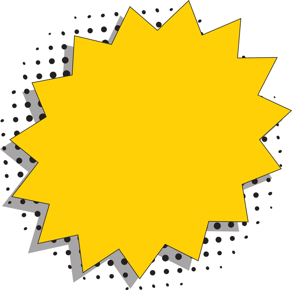 illustrated shout bubble